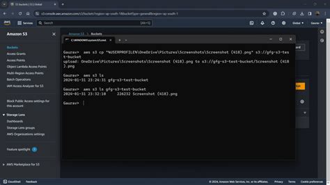 aws cli list s3 buckets example